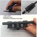 1 Pack 5 Inch Heavy Duty Barrel Lock Bolt Latch for Bathroom Stall & Bifold Doors Suitable for Bathroom compartments, Folding Doors, Garage Sheds, cabinets