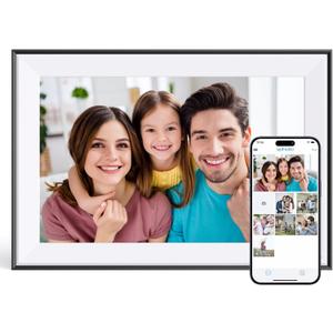 Dragon Touch Digital Picture Frame - 10.1 inch IPS Touch Screen WiFi Digital Photo Frame Display, 16GB Storage, Auto-Rotate, Share Photos via App