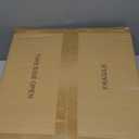 Dimmable Mid Century Modern Ceiling Light,5CCT LED White and Gold Semi Flush Mount Ceiling Lighting, for Kitchen Bedroom Hallway Bathroom 2700K-6000K 15.75 In