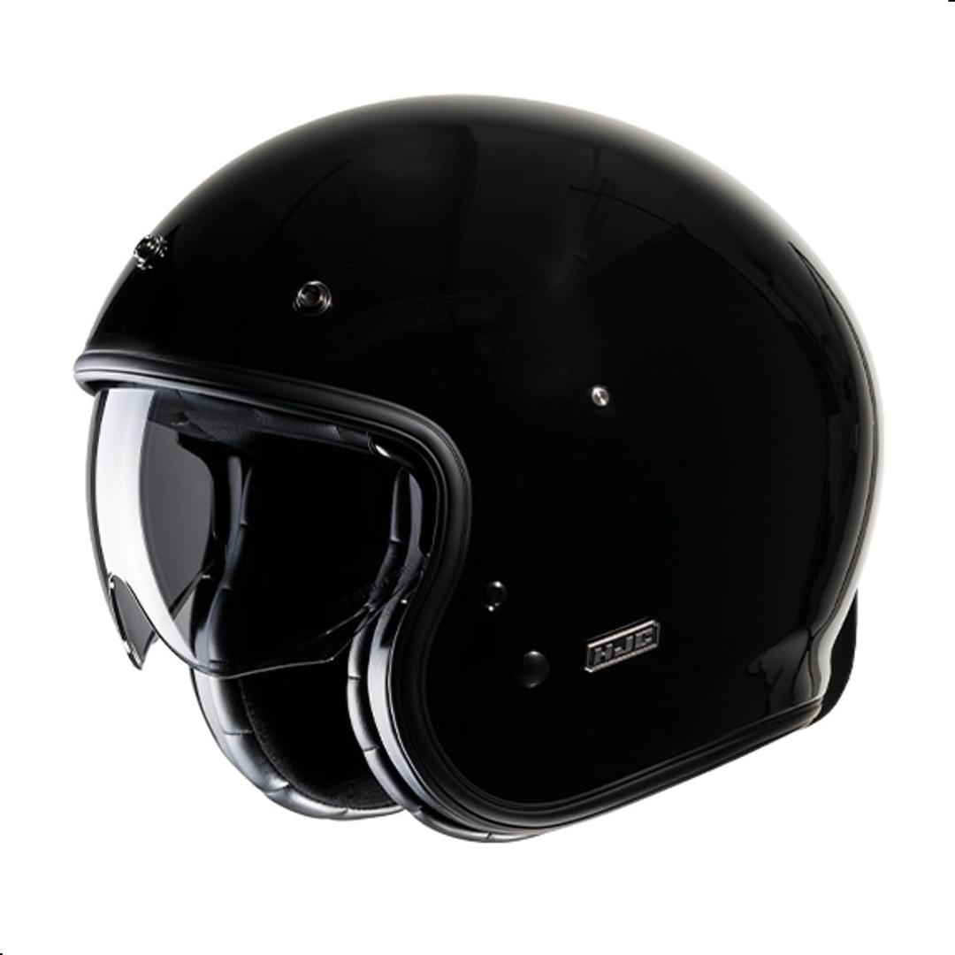 HJC V31 Men's Cruiser Motorcycle Helmet - Black / Large