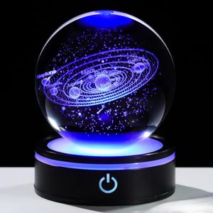 Merkury Floating Solar System Crystal Orb Light
