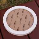 SWECOMZE Round Picture Frame, Wall Photo Frame, Wooden Picture Frame for Hanging, Hanging Photo Frame for Bedroom, Living Room, Wall Decoration