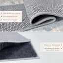 Non Slip Stair Treads for Wooden Steps, Stair Runners Indoor, 15 PCS 8" x 30" Natural Linen Carpet Stair Treads, Self-Adhesive Washable Backing for Kids Elders and Pets, Gray