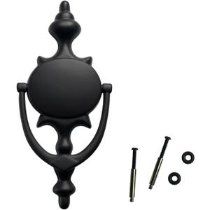 QCAA Solid Brass Door Knocker, 7-3/4", US10B ORB Oil Rubbed Bronze, 1 Pack, Made in Taiwan
