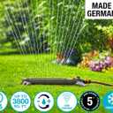 GARDENA 20570 | Up to 3800 sq ft - AquaZoom Adjustable Oscillating Yard Sprinkler, for Watering Large Area Lawn and Garden. Aquazoom Outdoor oscillating Sprinkler has Wide Heavy Duty Base.
