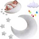 Newborn Photography Props, 6 PCS Photo Posing Pillows Set for 0-6 Months