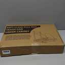 Pull Out Trash Can Under Cabinet with Soft Close Rail, Under Sink Trash Can Pull Out Organizer, Black Adjustable Under Cabinet Trash Can Pull Out for 7-13 Gallon/ 35QT Trash Can, Up to 125 lbs