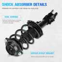 172708 172709 Front Struts Shocks w/Coil Spring & Sway Bar Links for Hyundai Elantra Sedan 1.8L (GLS, Limited) 2011-2013/ for Hyundai Elantra Sedan (1.8L, 2.0L) ALL Models 2014-2016 - [Exc. Hatchback]