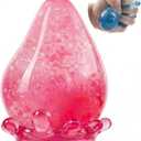 Dream Squishy Drop Squishy Stress Ball,Water Drop Fidget Stress Ball,Ice Squishys Stress Cube-Drop Malt Sugar Balls Sensory for Relief Anxiety Pink, Classroom Prize Toys (Pink)