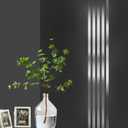 Peel and Stick Metal Molding Trim, Self-Adhesive Stainless Steel for Wall, Fireplace, Mirror Edging and Craft Decoration (Brushed Silver, 20ft x 2in)