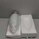 EDISHINE Pendant Light Fixture, Handcrafted Art Glass Hanging Light, Hardwired Ceiling Light, White Marble Glass Shade, Adjustable Brushed Nickel Rods, E26 Base, Pendant Lamp for Kitchen Bathroom Bar