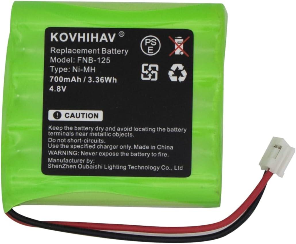 cs battery Replacement Battery for Standard Horizon HX100,fits Part No FNB-125, 4.8V 700mAh 3.36Wh Ni-MH