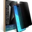 SenseAGE 2 Pack Privacy Screen Protector for iPhone 15 Pro, Anti Spy & Scratch 9H Tempered Glass Flim, HD Protector, with Easy Installation, Case Friendly Phone Accessories, Compatible with iPhone 15 Pro (6.1 Inch)