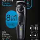Braun All-in-One Style Kit Series 5 5471, 8-in-1 Trimmer for Men with Beard Trimmer, Body Trimmer for Manscaping, Hair Clippers & More, Ultra-Sharp Blade, 40 Length Settings, Waterproof (Black)