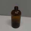 Vivaplex, Large, 16 oz, Empty, Amber Glass Bottles with Black Lotion Pumps