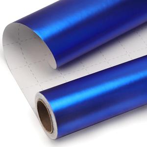 Ribbli Blue Metallic Wrapping Paper Matte Royal Blue Solid Color Paper Perfect for Birthday Christmas Baby Shower Wedding Valentine's Day- 17Inch x 394Inch(33Feet)