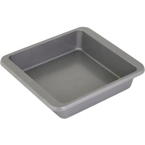 KitchenAid 9in Nonstick Aluminized Steel Square Cake Pan, Contour Silver