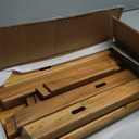 Sturdy Step Stool Footstool Solid Wooden 11 inch for Kids Adults Plant Stand Plant Stand Fishing Stool (Natural), Small