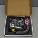 Handheld Bidet Sprayer for Toilet,1-In-2-Out Dual Control Valve,Mini Toilet Faucet Sprayer Kit Butt Washer,Hand Shower Bidet Attachment for Washing Machine and Toilet (Silver)