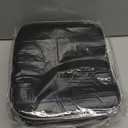 DreamGenius Nail Polish Organizer Case Holds 42 Bottles, Portable Double-Layer Nail Polish Storage Bag with Adjustable Dividers for Manicure Tools, Black