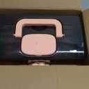 Pulseplay 3-Layer Plastic Storage Box with Handle Portable Folding Art Supply Organizer Multipurpose Case for Cosmetics,Jewelry,Sewing,Medicine,Nail,Hair Accessories