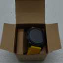 Mens Watch Ultra-Thin Digital Sports Watch Waterproof Stainless Steel Fashion Wrist Watch for Men Women (Yellow)