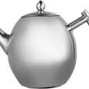 Stainless Steel Tea Kettle Teapot Quart Coffee Tea Pot Water Kettle with Removable Infuser Filter Large Capacity 50 oz (1.5L)