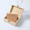 Card holder - 50-card holder, business card holder, double-sided design. (Advice and Wishes Wildflower)