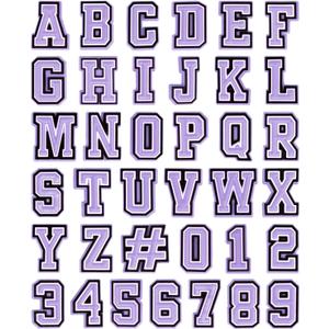 37 Pack Letter Charms for Clog Sandals Shoe Decoration 0-9# Number, Alphabet ABC-Z Letter, DIY Shoes Pins for Boy Girl Teens Men Women and Adults (Lavender)