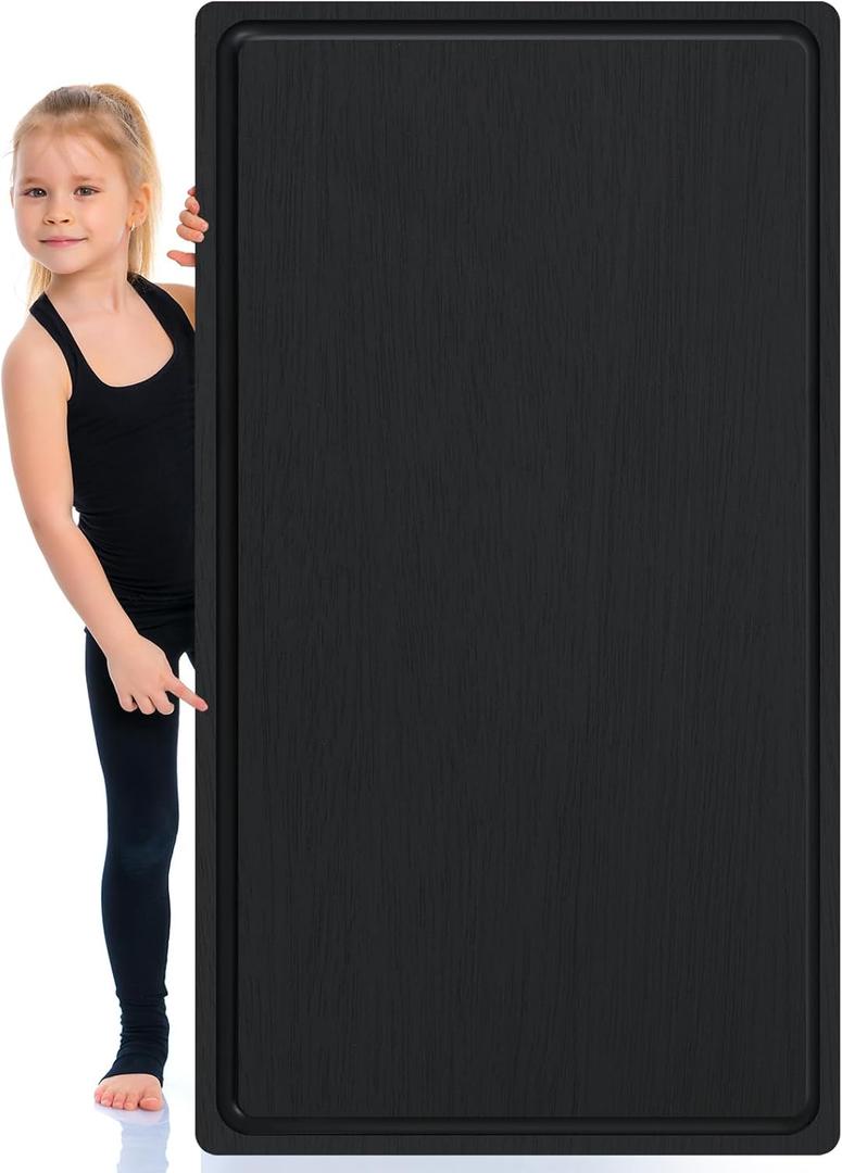 Large Acacia Wood Cutting Boards for Kitchen Extra Large Wooden Cutting Board with Juice Groove Extra Large Serving Platter Pre Oiled Wooden Carving Tray for Meat Cheese(Black,36 * 24 Inch)