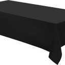 Rectangle Tablecloths 60x84 Inch 1 Pack Black Tablecloth Washable Decorative Linen Polyester Table Cloths for Dining Table Banquets Buffet Parties and Wedding