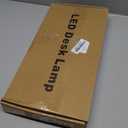 33Inch Desk Lamp for Home Office, Eye-Caring Architect Desk Lamp with Clamp, 24W Ultra Bright Auto Dimming Computer Light Stepless Dimming and Tempering Table Light for Reading, Study, Work