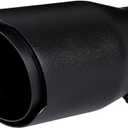 Black Exhaust tip - 3 Inch Inlet Bolt on Design- Stainless Steel Car Muffler Tips 3" ID x 4"OD x 8"L
