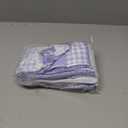 FuWeave 4 Pack Lavender Kitchen Scarf Boa Dish Towel Decor 4 x 68 Inch for Holiday Cooking Baking Accessories Plaid Cotton