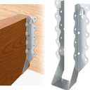 50 Pcs 2x8 Joist Hangers, 20 Gauge Heavy Duty Face Mount Rafter Brackets for Wood, Hurricane Ties for Deck, Floor, Ceiling & Roof Framing