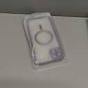 Misea Magnetic for iPhone 15 Plus Case Compatible with MagSafe [Never Yellowing] [Military Grade Drop Protection] Full Camera Lens Protector Plating Soft Clear Phone Case for Women, Purple