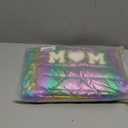 Hiroyuki 3pcs Iridescent Quilted Makeup Bag (ILOVEUMOM, rainbow)