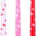 EBaokuup 3 Pcs Valentines Heart Taper Candles-10 Unscented Valentine's Day Taper Candles-Red Taper Candles for Valentine Anniversary Home Table Decoration Wedding Holiday Gift