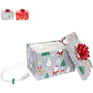 Automatic Christmas Tree Watering System Device, Santas Tree Helper Keeps Your Christmas Tree Healthy and Fresh, Refillable 2.5 gallons Capacity Box - Silver/Festive