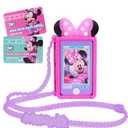 Disney Junior Minnie Mouse Chat with Me Pretend Play Cell Phone Set, Lights and Sounds, Easter Basket Fillers, Gifts, Presents, Kids Toys for Ages 3 Up by Just Play, Kids Toys for Ages 3 Up by Just Play
