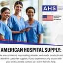 AMERICAN HOSPITAL SUPPLY Non-Slip Hospital Socks, Anti-Skid, Anti-Slip Gripper Socks for Medical or Home Use, 6 Pairs (Yellow, X-Large, Yellow)
