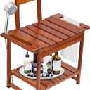 Shower Chair with Backrest,Bath Chair for Inside Shower or Tub,Heavy Duty Design with Buit-in Handles, Non Slip Feet, Lower Shelf Storage for Elderly or Senior Supports Up to 450 lbs