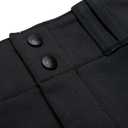 CHAMPRO Girls' Standard Low-Rise Softball Pants (Large, Black)