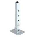 TOWKING 8000 lbs Square Drop Leg with Pin, Silver