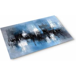 Doormat Blue Black Painting Non-Slip Door Mat Outside Abstract Art Entrance Bath Rugs Bathtub Mat Entryway Rug Indoor Outdoor 16x24inch