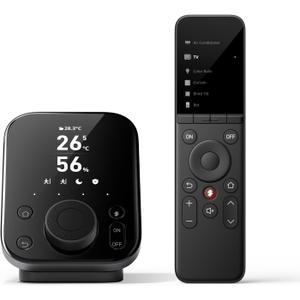 SwitchBot Universal Remote Control with Hub 3, Multi-use Smart Remote with Customize App, Control 25 IR/Bluetooth Devices and 10 Scenes, Compatible with TV/AC/SwitchBot BLE Devices (Dark Grey)