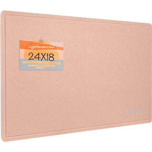 Felt Bulletin Board 24x18 inches, Decorative Pin Board for Home & Office, 17.7" x 23.6"