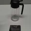 TrendPlain 16oz/470ml Glass Olive Oil Sprayer for Cooking  2 in 1 Olive Oil Dispenser Bottle for Kitchen Gadgets and Air Fryer Accessories, Salad, BBQ - Black