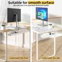 YECAYE Large Under Desk Cable Management,Easy Install Cable Management Under Desk with 4 Cord Holders & 6 Ties,Child & Pet-Safe Cord Hider,Wire Organizer,Wire Cover Tray,White