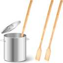 Hoolerry 2 Pieces 36" Long Wooden Paddle Crawfish Paddle Stir Mixing Seafood Boil Pot Cooking Spatula Wood Home Brew for Crawfish Boil Pot Seafood Camping Restaurants